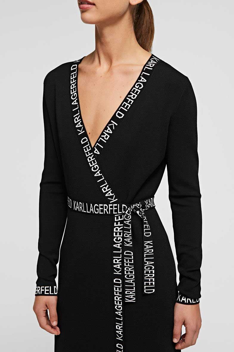 Robe courte Karl Lagerfeld en coloris Noir Femme Vêtements Robes Robes de jour et casual 