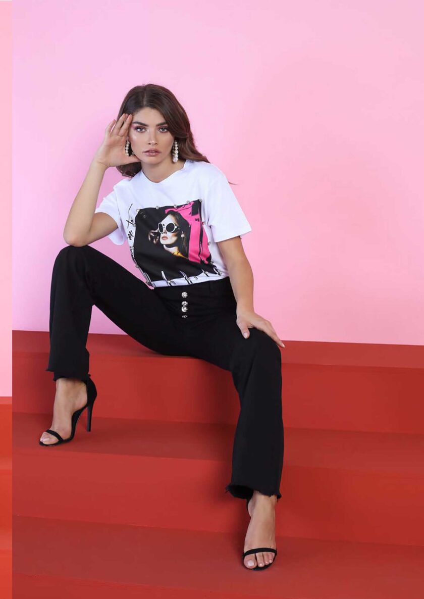 Camiseta de la marca QGuapa Milano Blanco