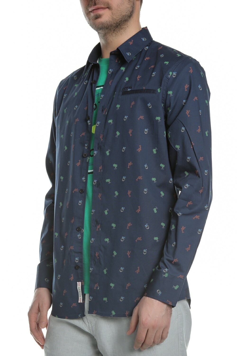 Camisa de la marca Guess Jeans Azul