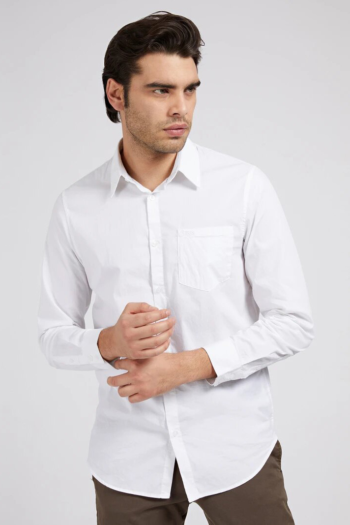 M1RH20WDRG1-bla Camisa de la marca Guess Jeans Blanco