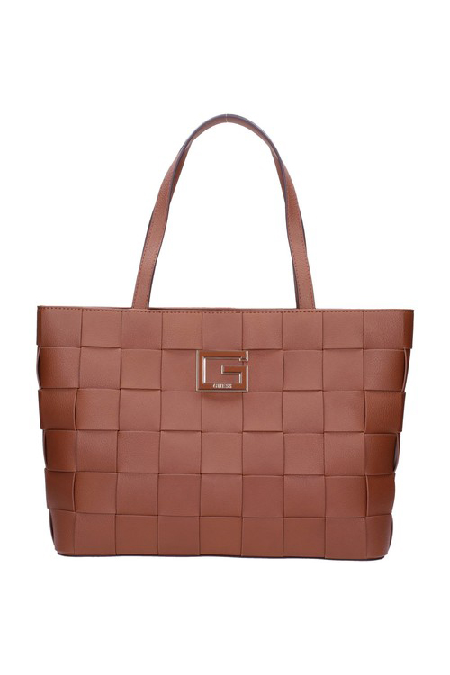 Bolso Tote bag Guess marron logo para mujer