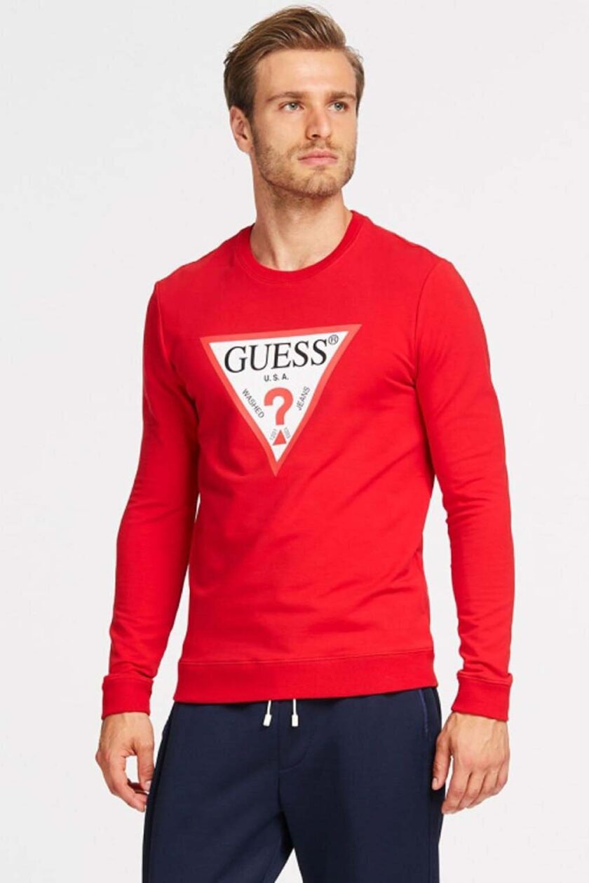 Felpa de la marca Guess Jeans Rojo