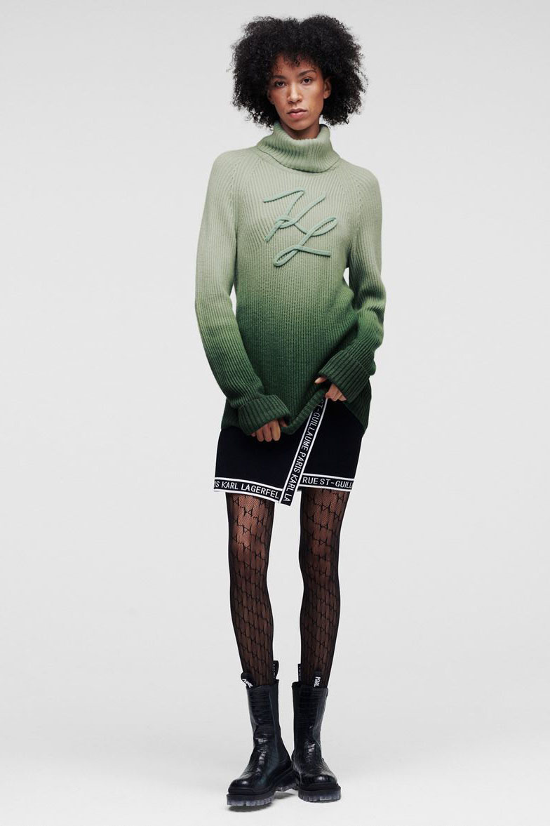 Suéter de la marca Karl Lagerfeld Verde
