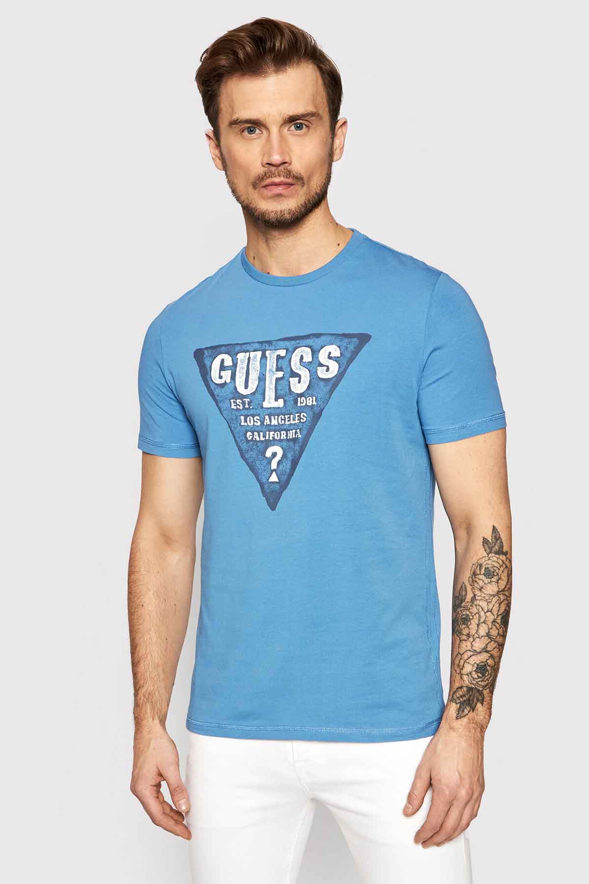 Camiseta de la marca Guess Jeans de color Azul para hombre