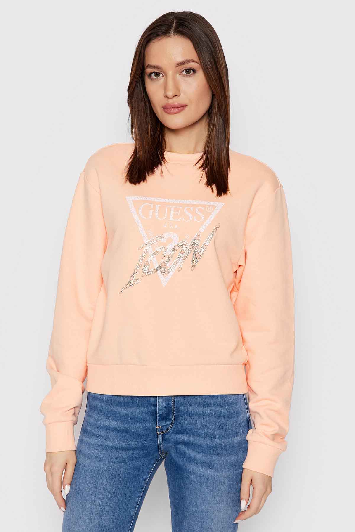 Felpa de la marca Guess Jeans Naranja