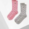 Calcetines de la marca Karl Lagerfeld Acc Gris/Rosa