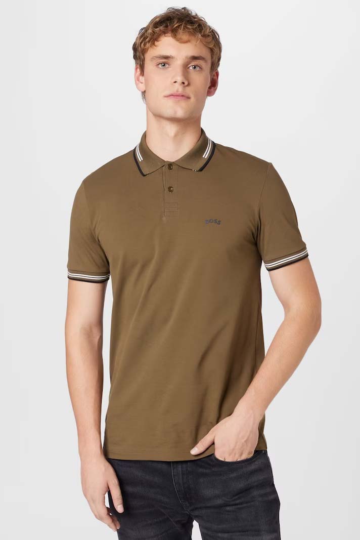 Polo de la marca BOSS Verde Militar