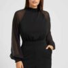 W3RD86KBJ92 Felpa de la marca Guess Jeans Negro