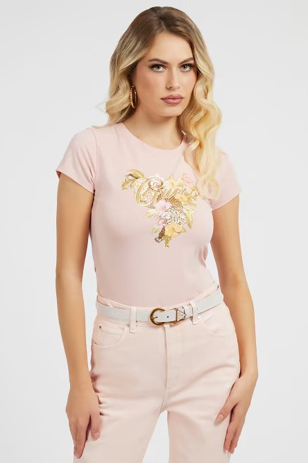 Camiseta de la marca Guess Jeans Rosa