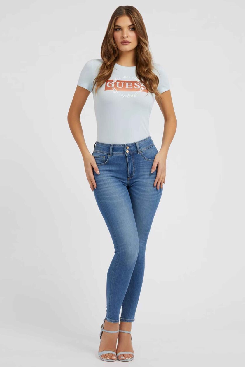 Pantalón para mujer de Guess Jeans - W3GA35D4K96 - Imagen 4