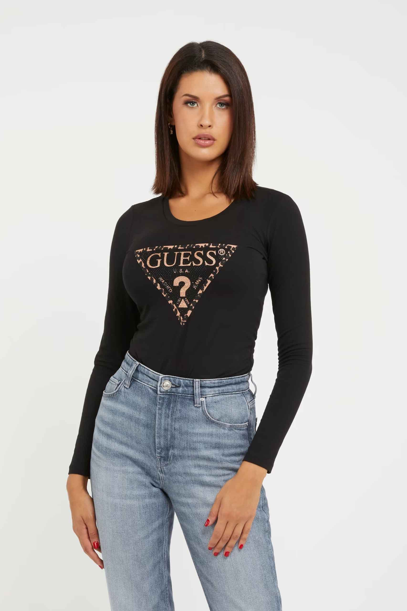Camiseta de la marca Guess Jeans Negro