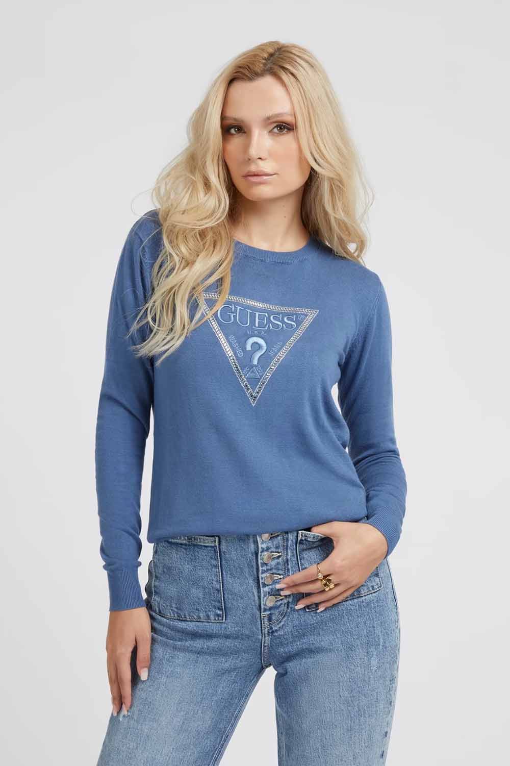 Suéter de la marca Guess Jeans Azul