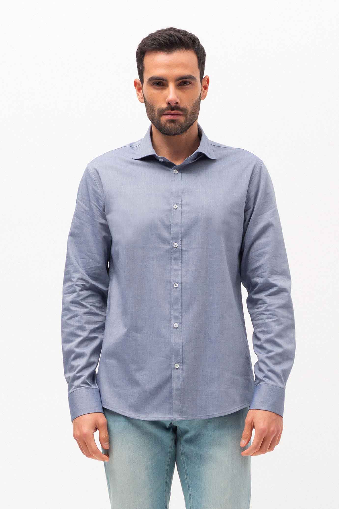 CC1003SPaz Camisa de la marca Sorbino Azul