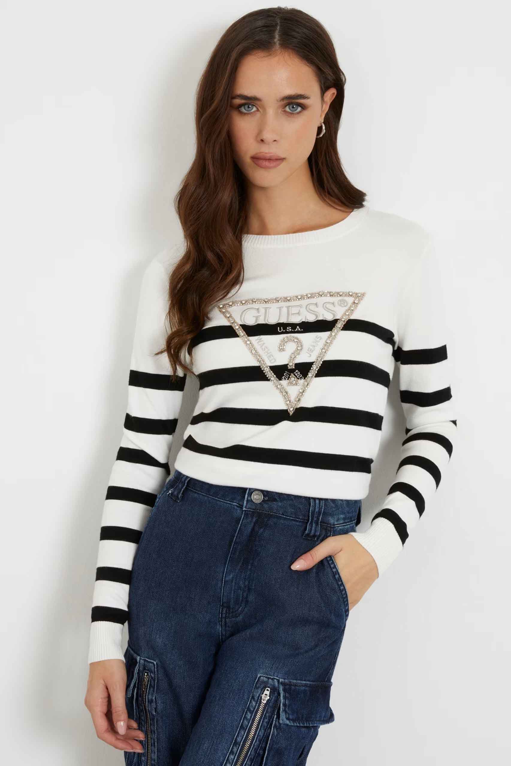 W4RR53Z2NQ2 Suéter de la marca Guess Jeans Blanco
