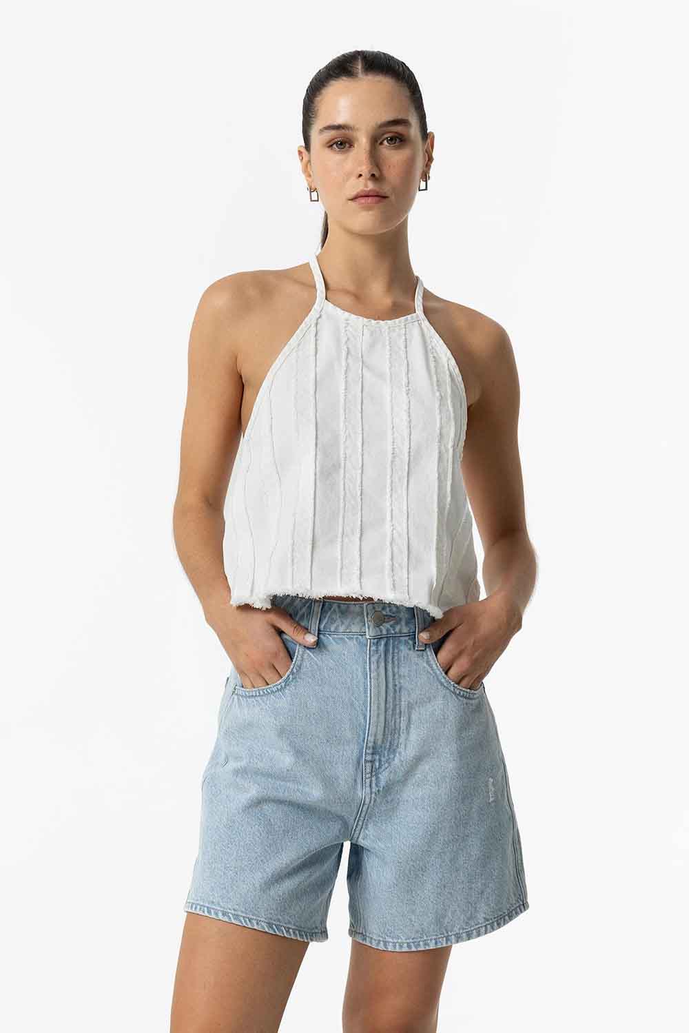 Short de la marca Tiffosi Azul