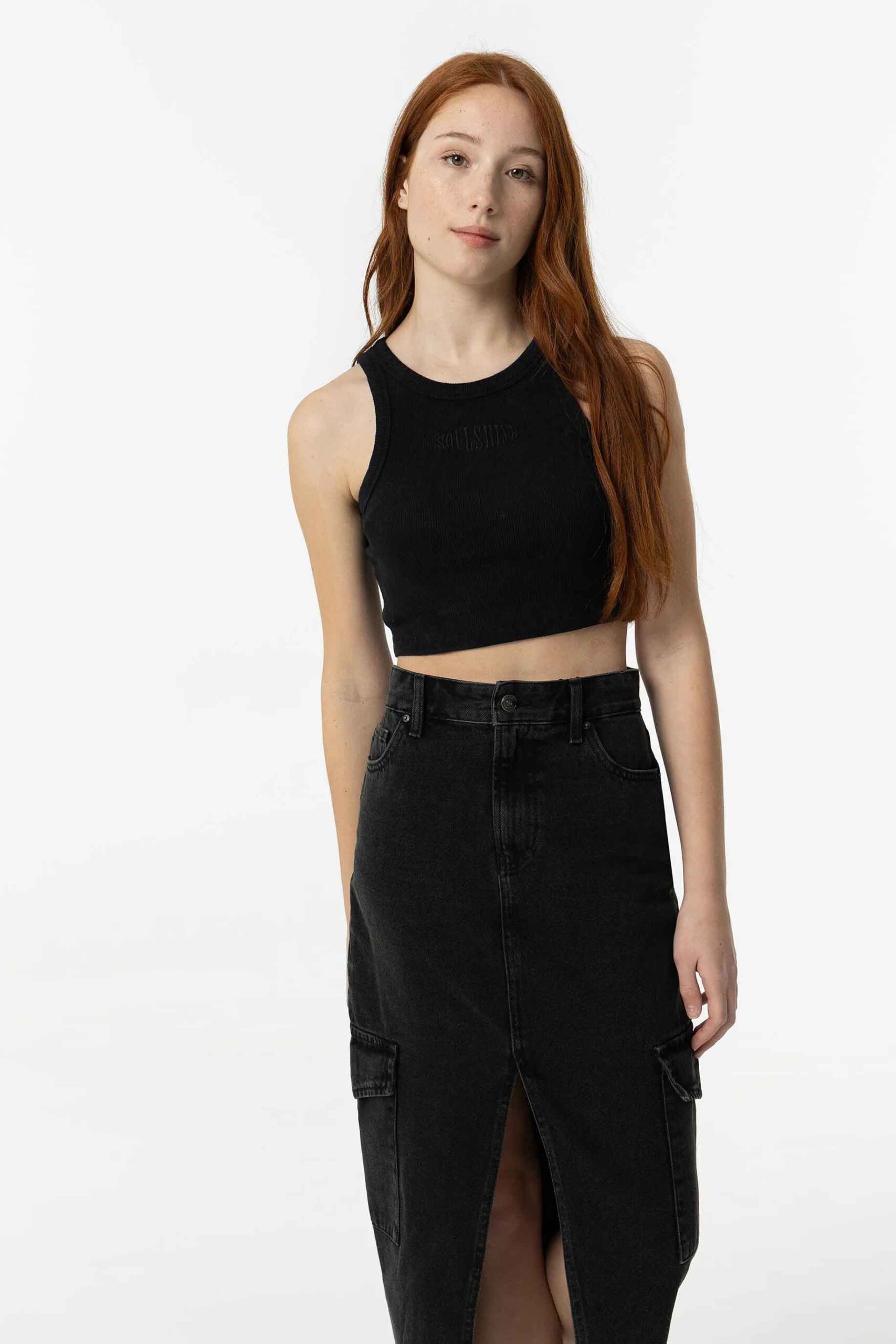 Top de la marca Tiffosi Negro