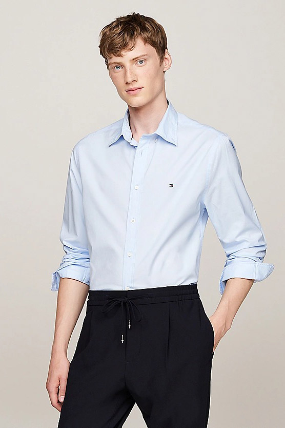 Camisa de la marca Tommy Hilfiger Celeste