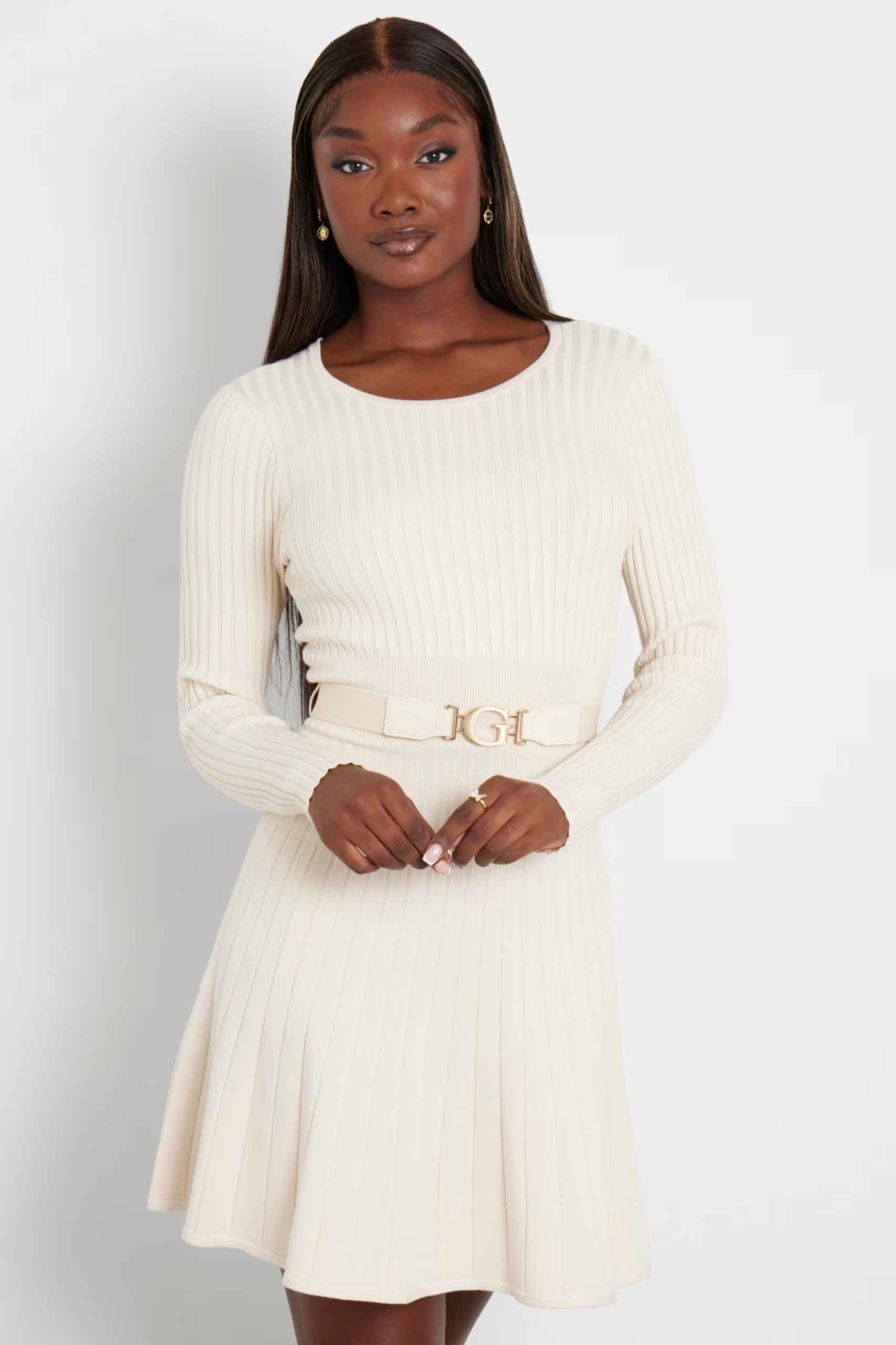 W2BK29Z2YJ2 Vestido de la marca Guess Jeans Beige