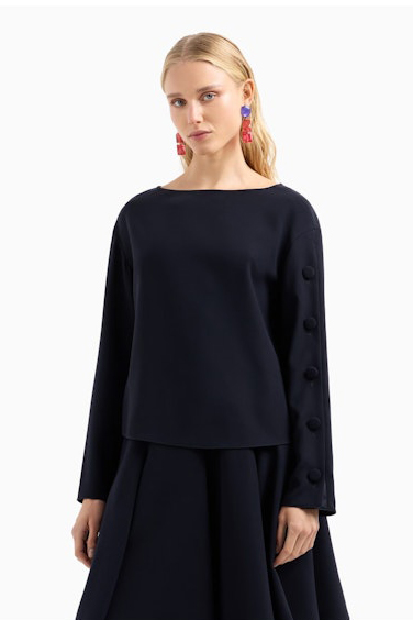 EW000053AF10206mar Top de la marca Emporio Armani Marino