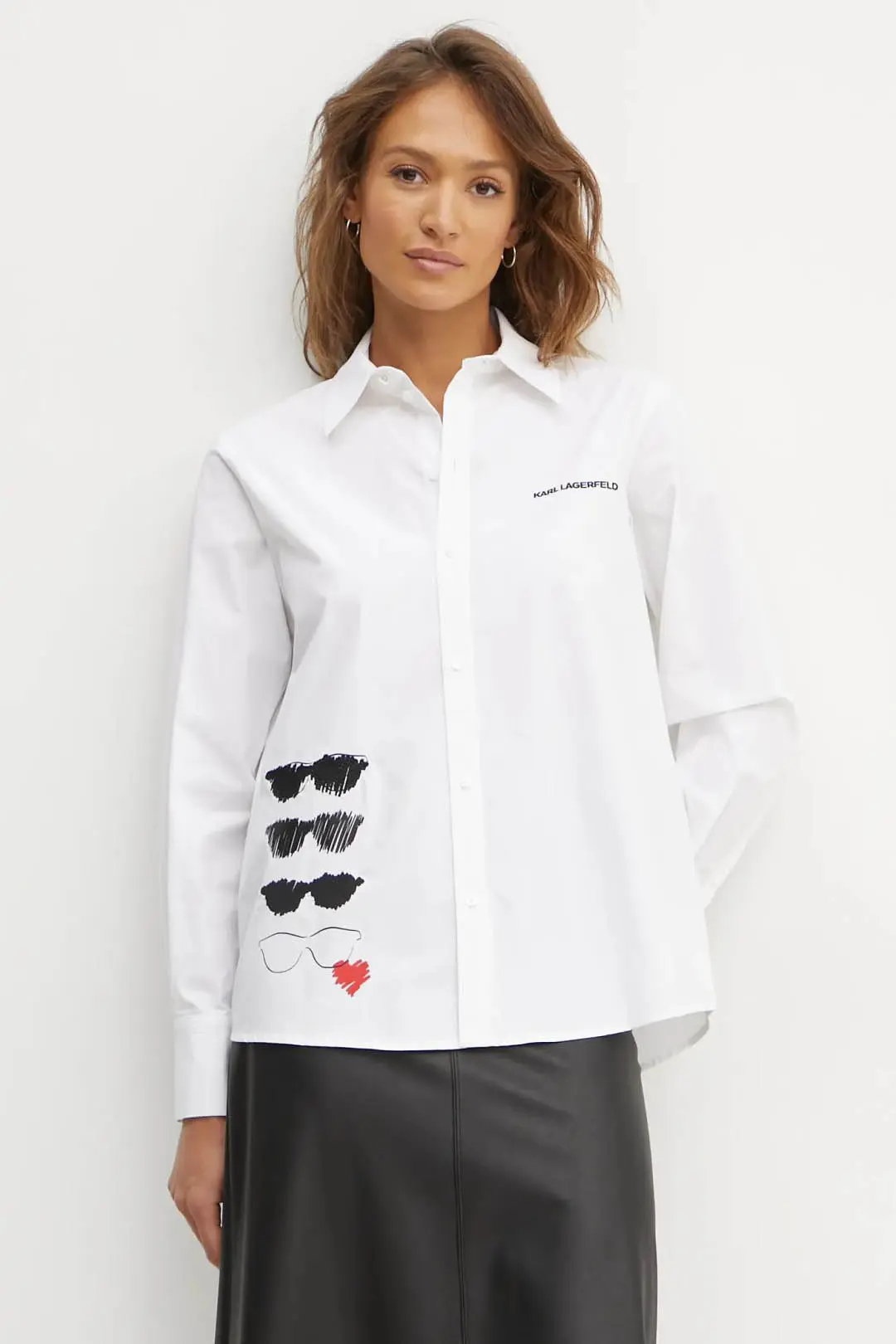 Camisa de la marca Karl Lagerfeld de color Blanco para mujer