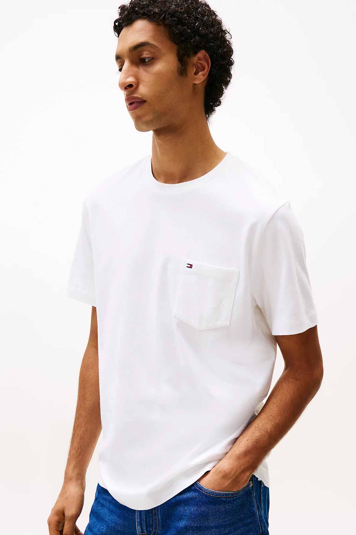 MW0MW37283bla Camiseta de la marca Tommy Hilfiger Blanco