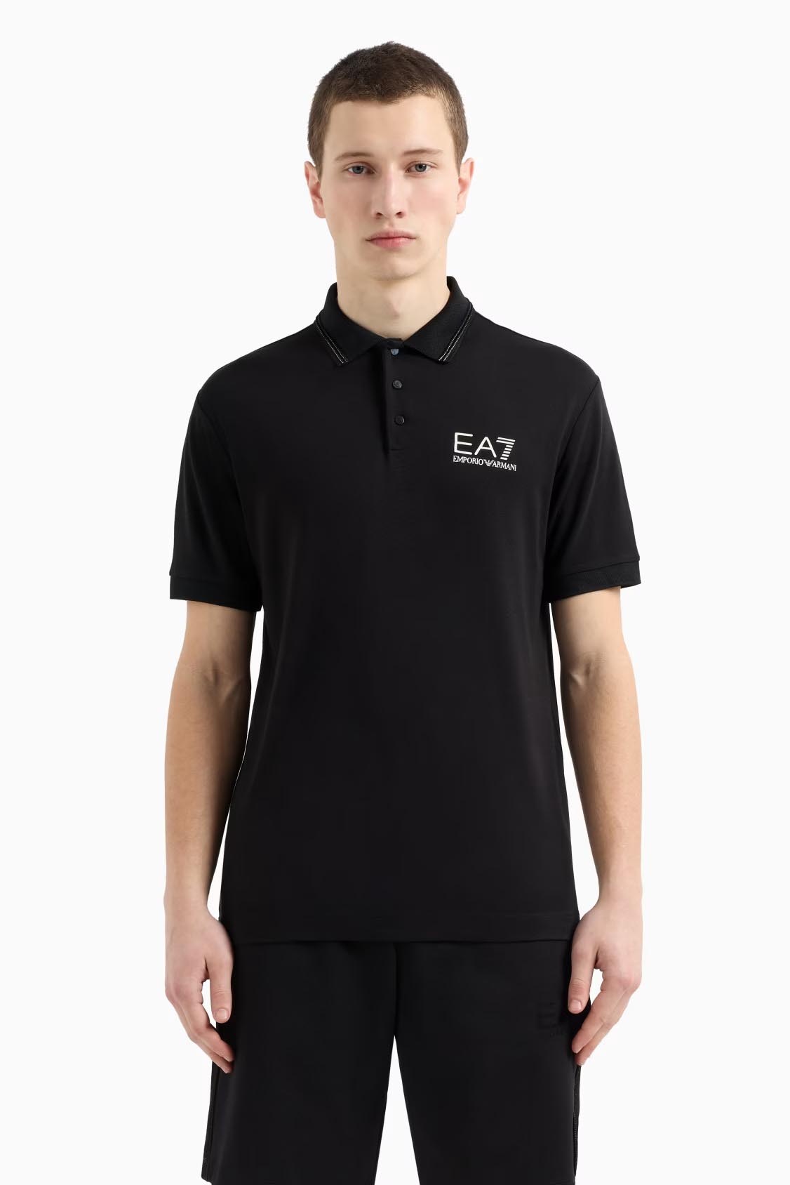 Polo de la marca EA7 Negro