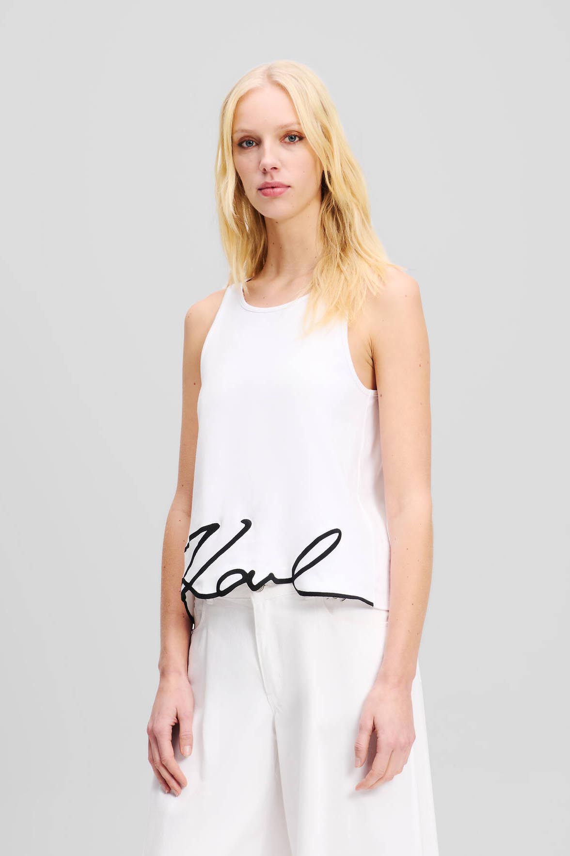 Top de la marca Karl Lagerfeld Blanco