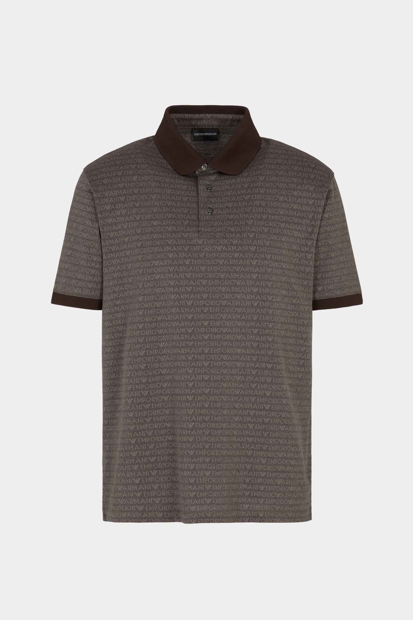 EM000788AF12916 Polo de la marca Emporio Armani Marrón