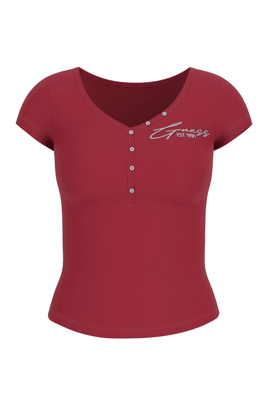 W4RP47K1814ro Top de la marca Guess Jeans Rojo