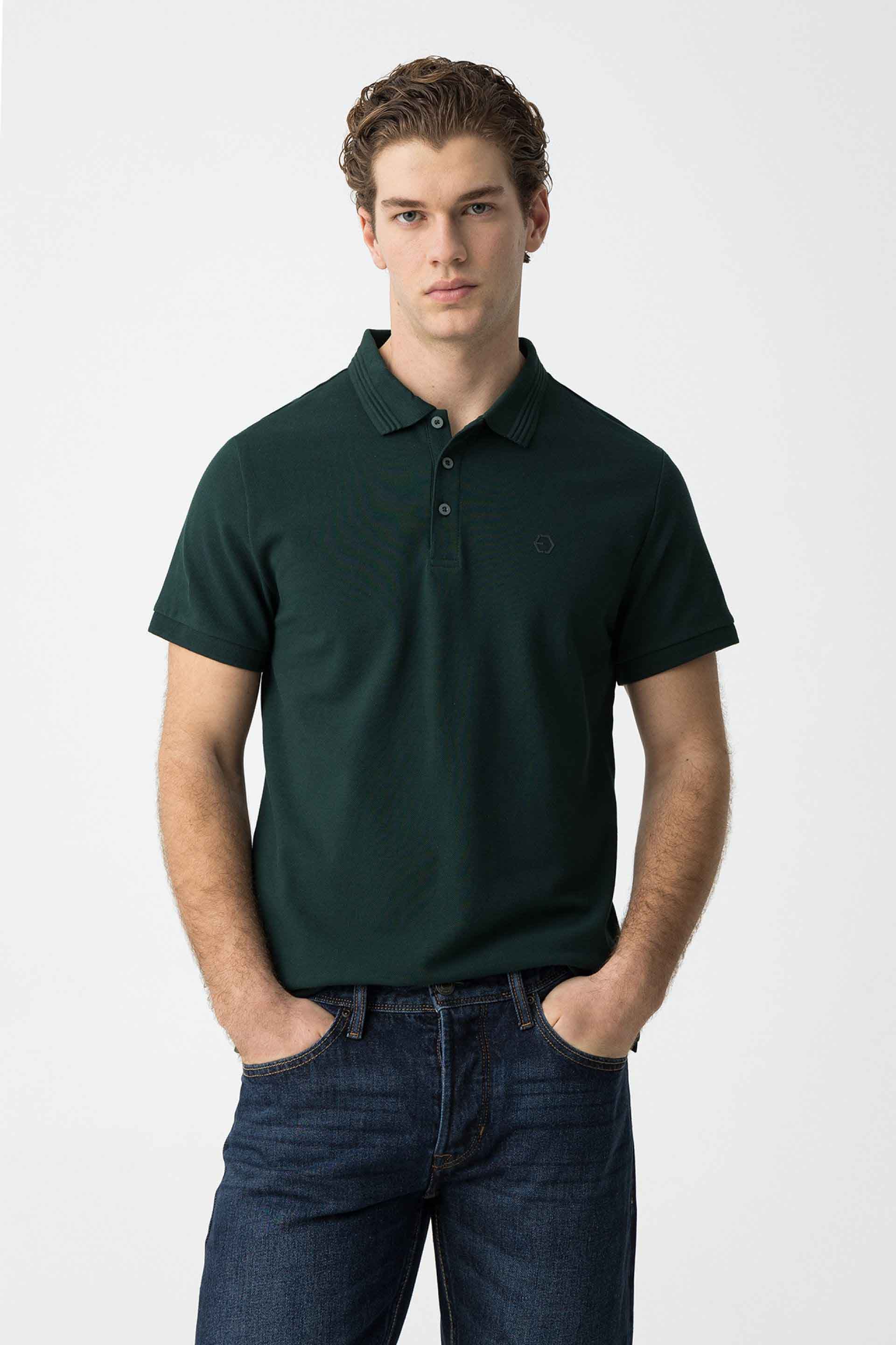 10061467ver Polo de la marca Tiffosi Verde