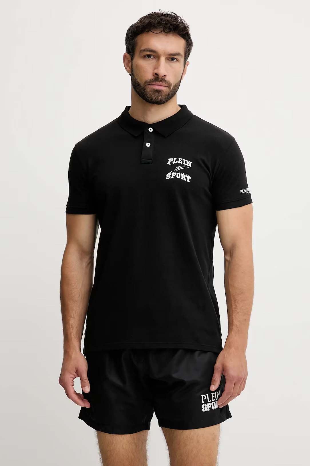 Polo de la marca Plein Sport Negro