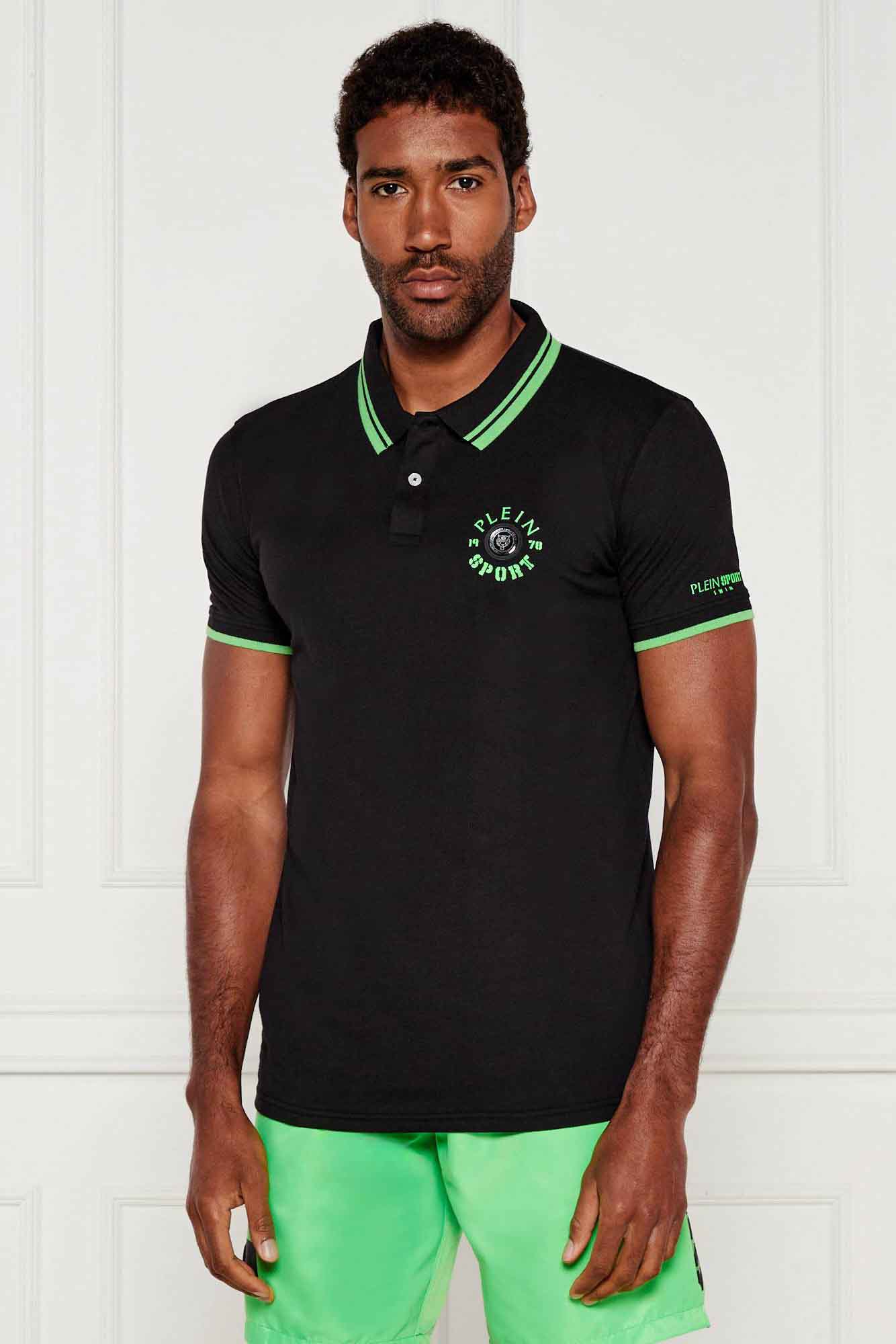 Polo de la marca Plein Sport Negro