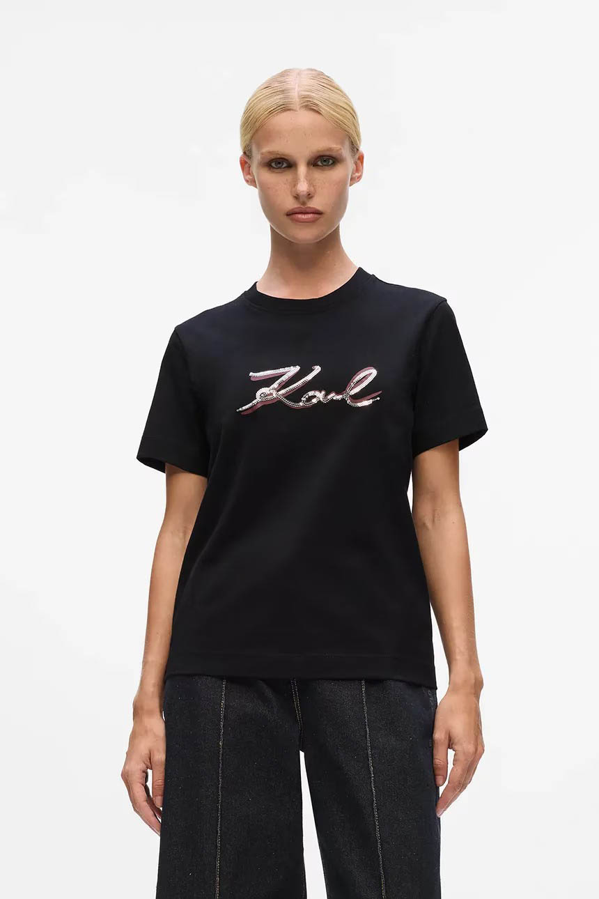 Camiseta de la marca Karl Lagerfeld Negro