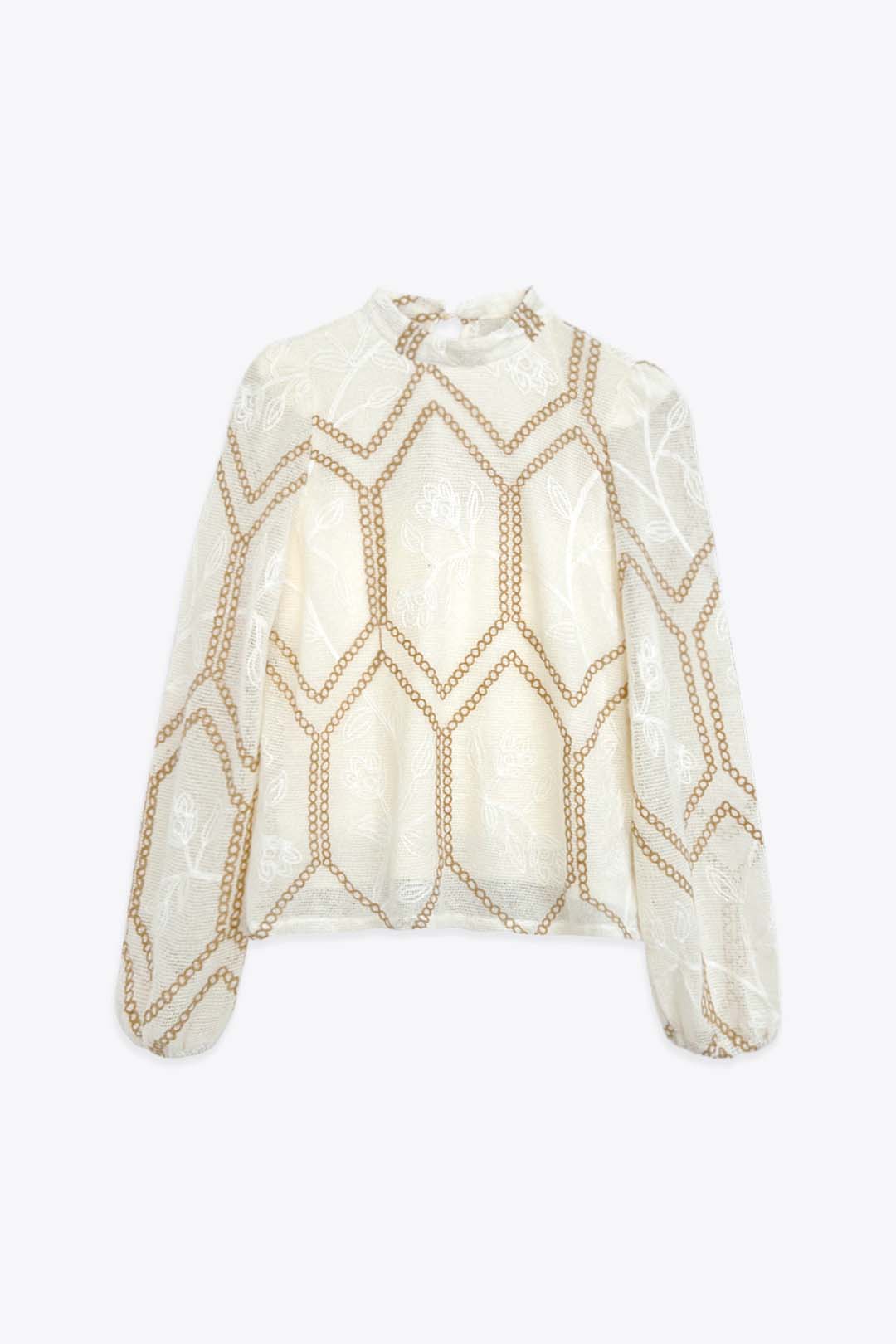 Suéter de la marca Elli White Beige