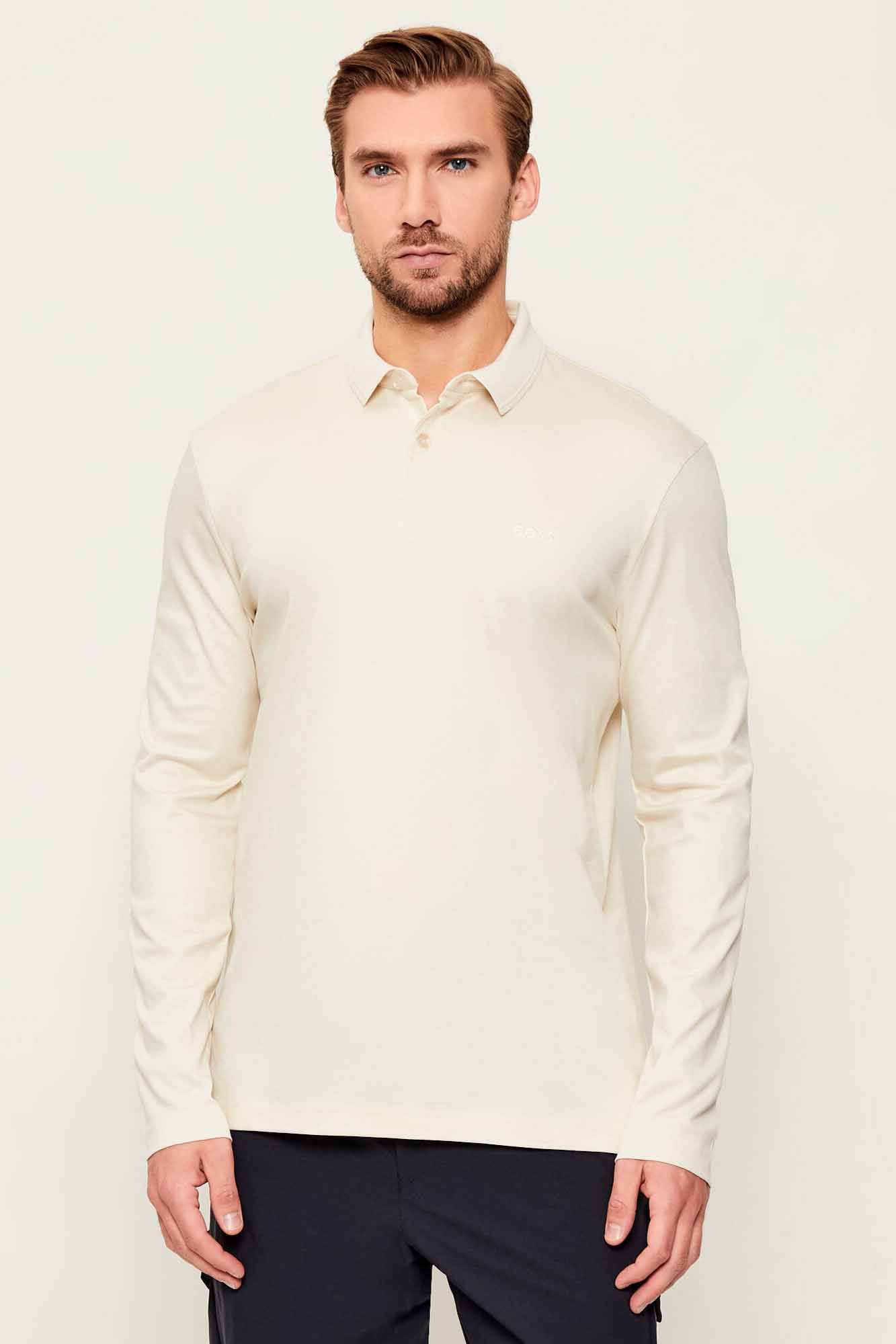 50544335bla Polo de la marca BOSS Blanco