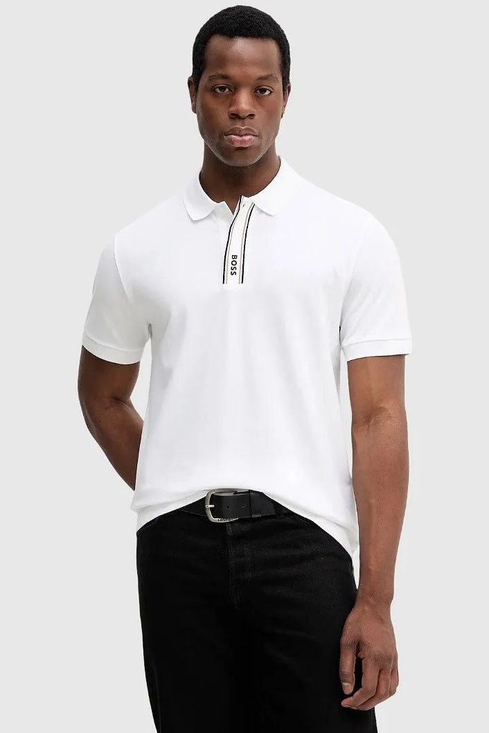 Polo de la marca BOSS Blanco