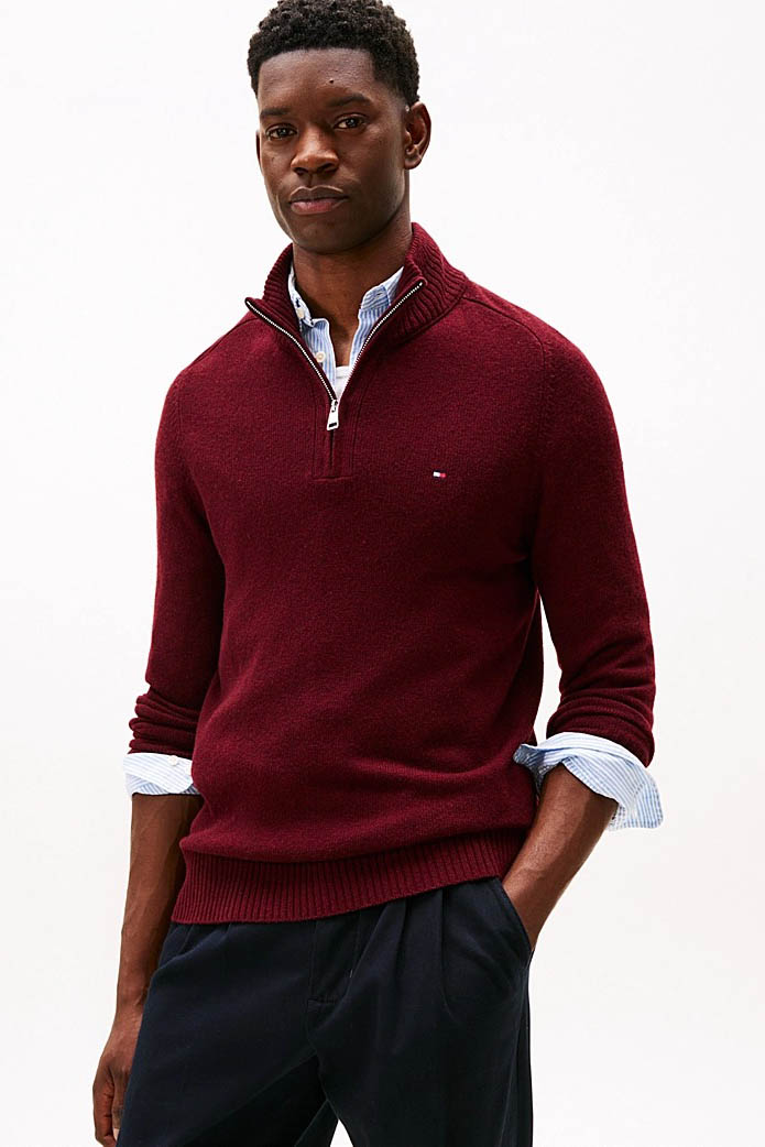 Suéter de la marca Tommy Hilfiger Burdeos