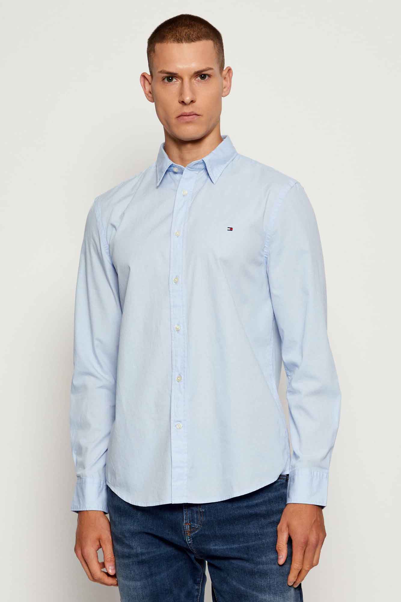 Camisa de la marca Tommy Hilfiger Celeste