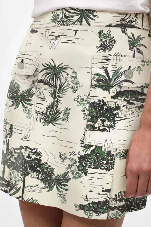 Falda de la marca Karl Lagerfeld Estampado