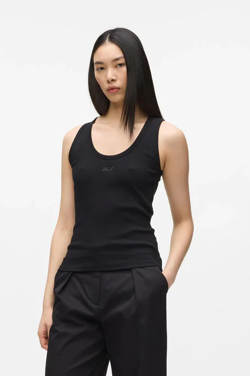 Top de la marca Karl Lagerfeld Negro