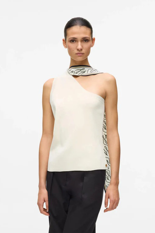 Top de la marca Karl Lagerfeld Beige