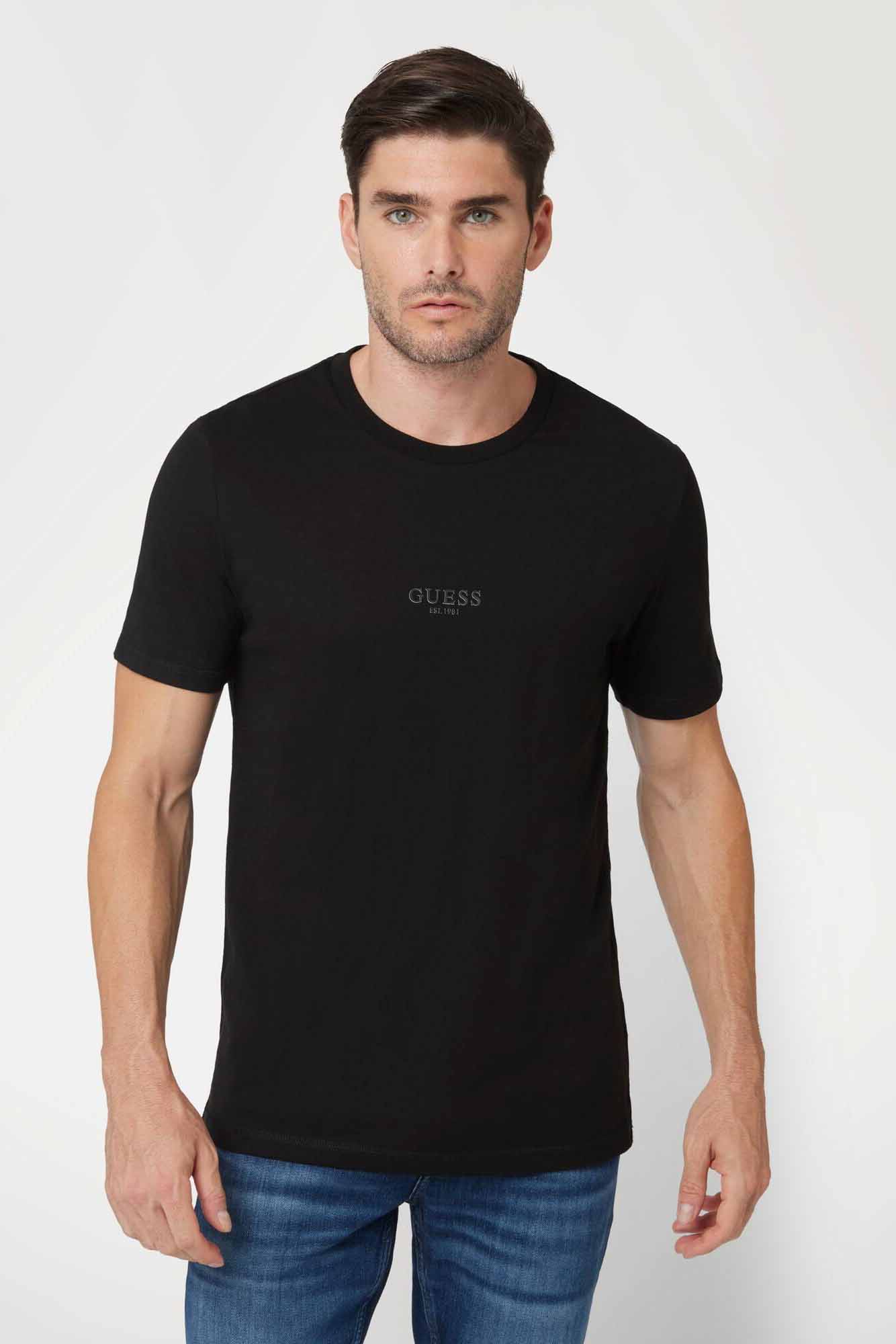 M2YI72I3Z14ne Camiseta de la marca Guess Jeans Negro