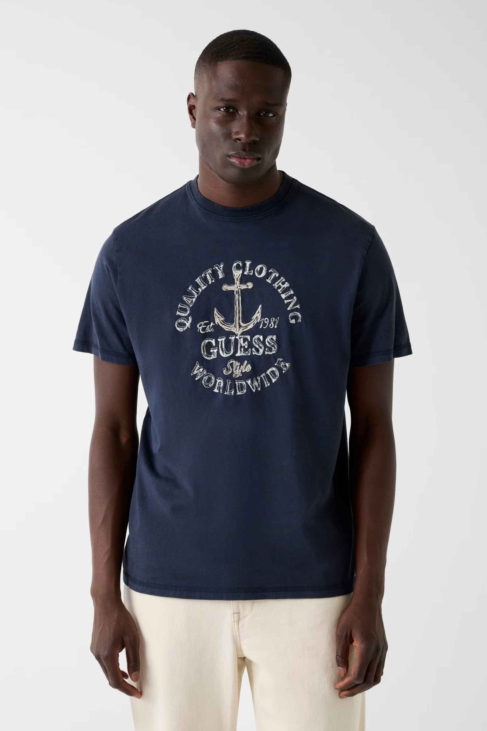 Camiseta de la marca Guess Jeans Azul Marino