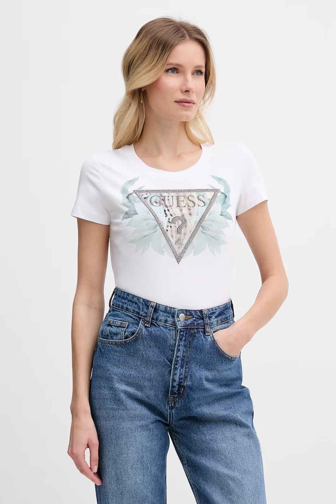 Camiseta de la marca Guess Jeans Blanco