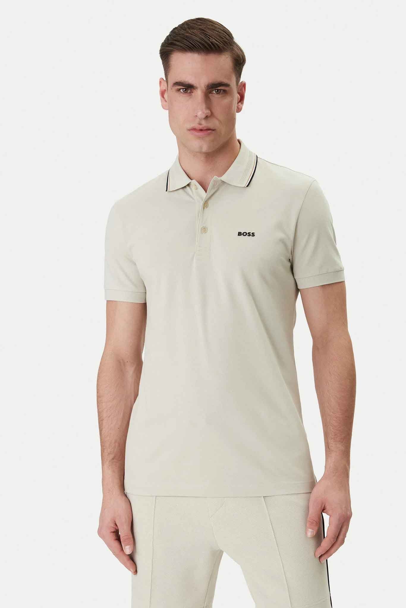 Polo de la marca BOSS Beige
