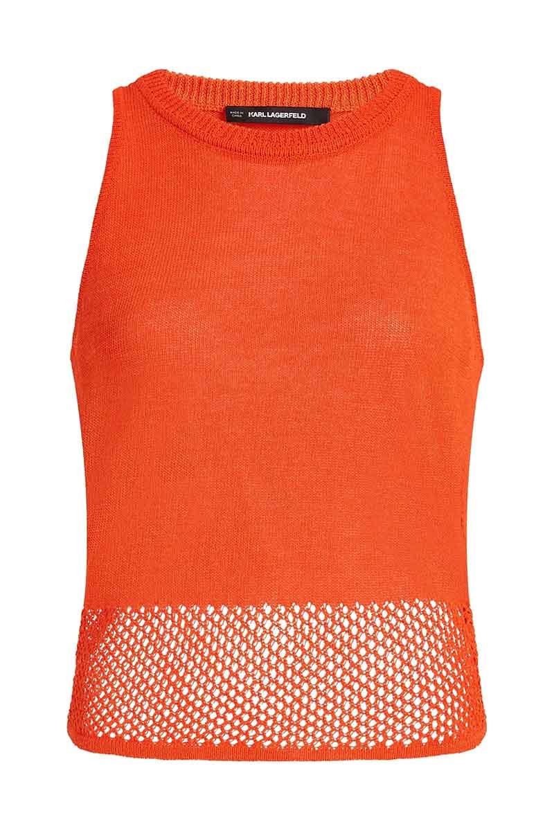 Top de la marca Karl Lagerfeld Naranja