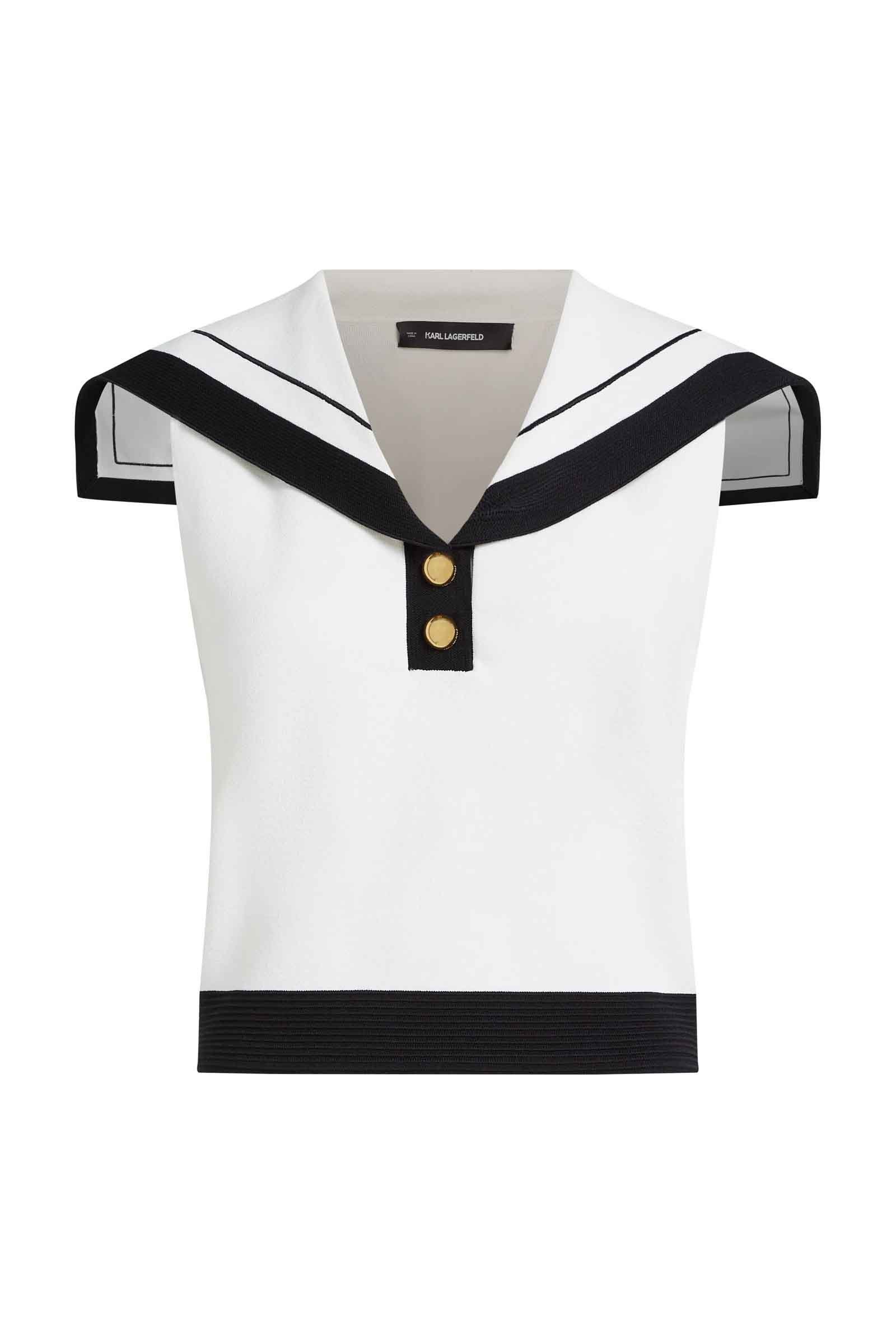 Top de la marca Karl Lagerfeld Blanco