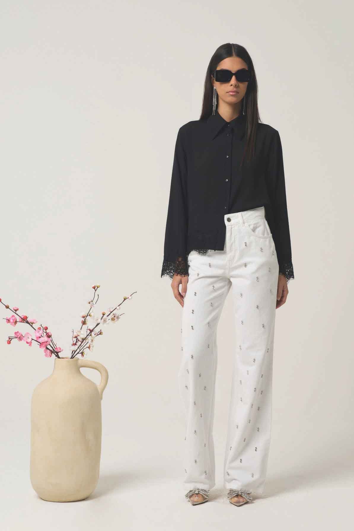 Pantalón de la marca QGuapa Milano Blanco