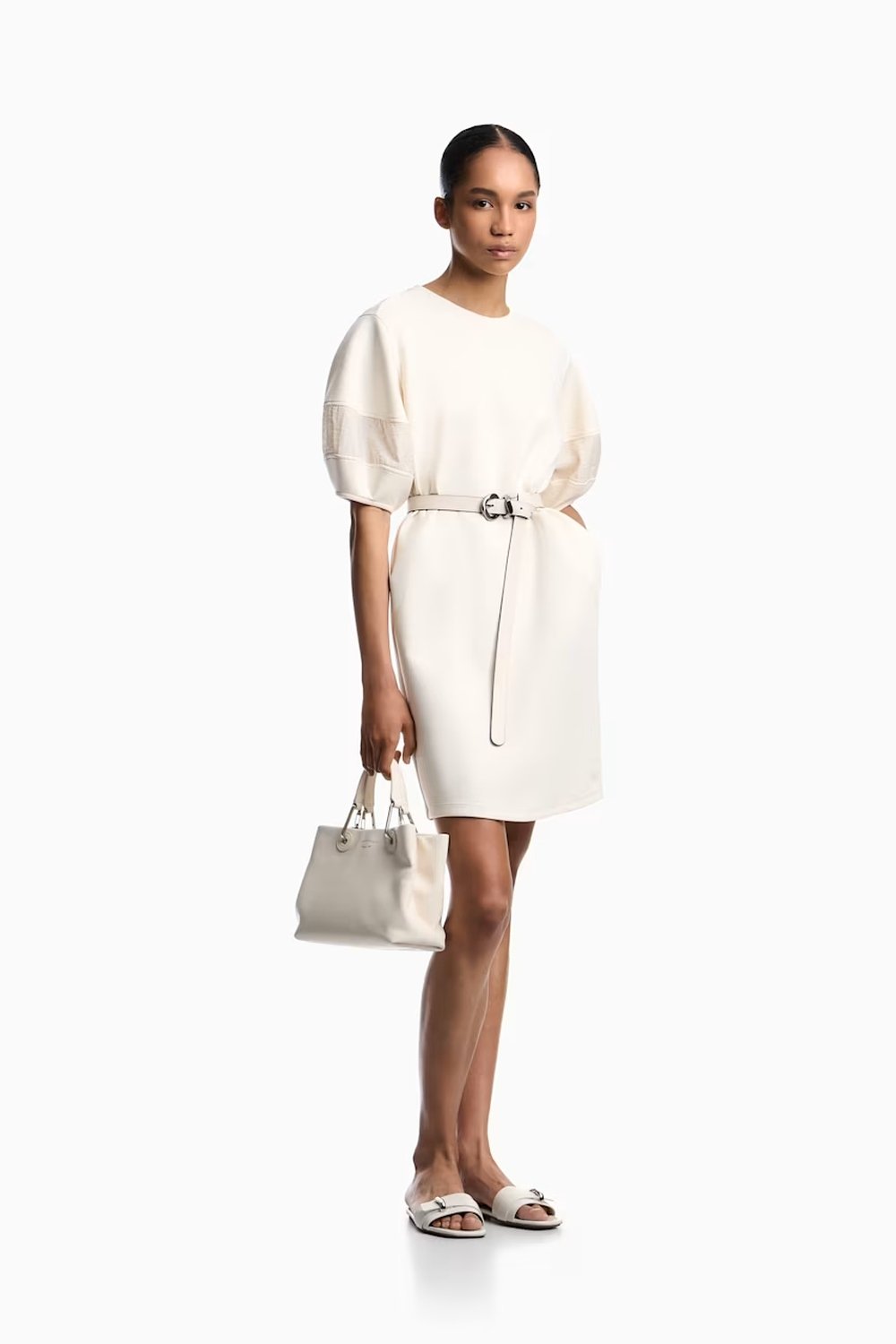 EW003179AF10002bla Vestido de la marca Emporio Armani Blanco